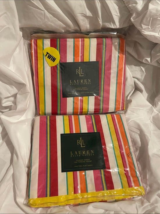 Other - NWT RALPH LAUREN 
BEACHSIDE STRIPED SHEET SET.